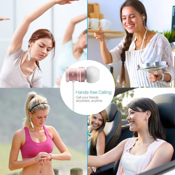 Waterproof Magnetic Sport With Mic Wireless Bluetooth V4.1 Ip7g9654d Earbuds