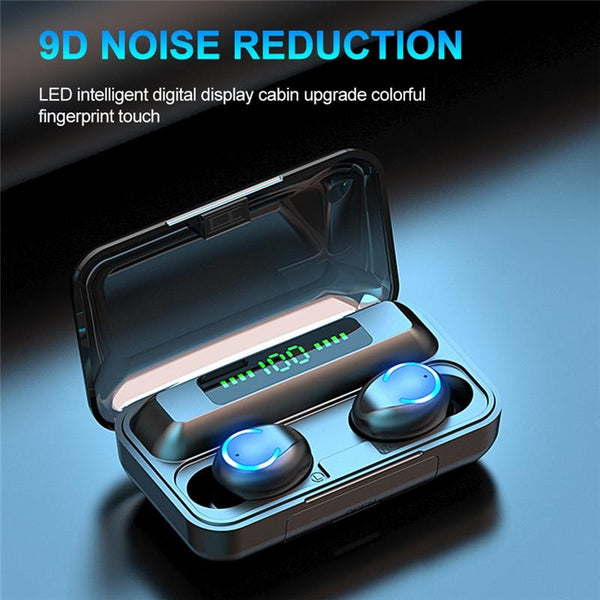 Wireless Noise Cancelling With Charging Case Dark Blue Earbuds