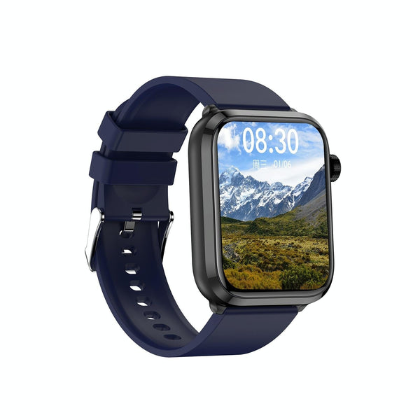 1.91 Inch Ips Screen Ip67 Waterproof Silicone Band Smart Watch Support Body Temperature Monitoring / Ecg Dark Blue Smart Watches