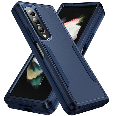 Shockproof Pc Tpu Case For Samsung Galaxy Z Fold4 5G Blue Cases Covers & Skins
