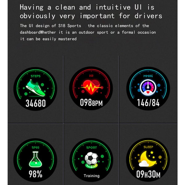 1.3 Inch Tft Screen Ip67 Waterproof Smart Watch Bracelet Support Sleep Monitor Heart Rate Blood Pressure Monitoring Silver Grey Smart Watches