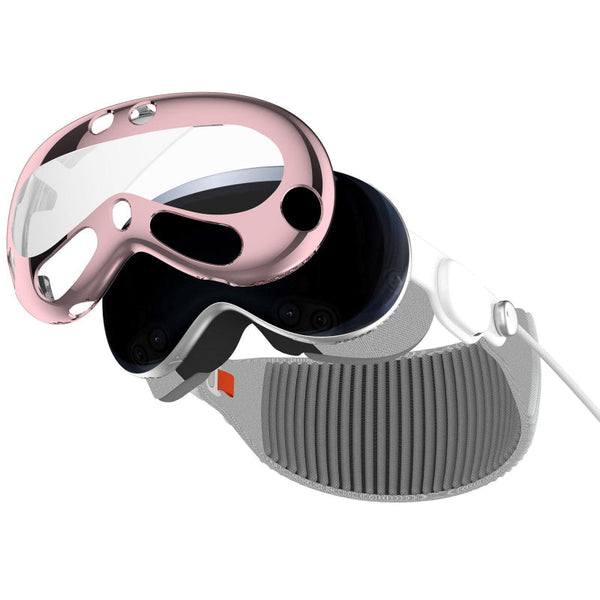 Vr Case For Apple Vision Pro Electroplated Tpu Gray Smartphone Vr Headsets
