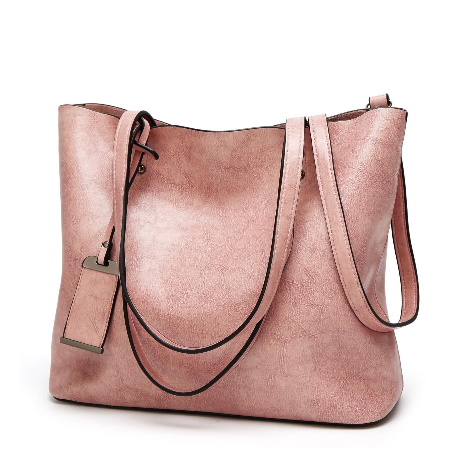 Stylish Pu Leather Women Crossbody Bag Pink Women's Bags & Handbags
