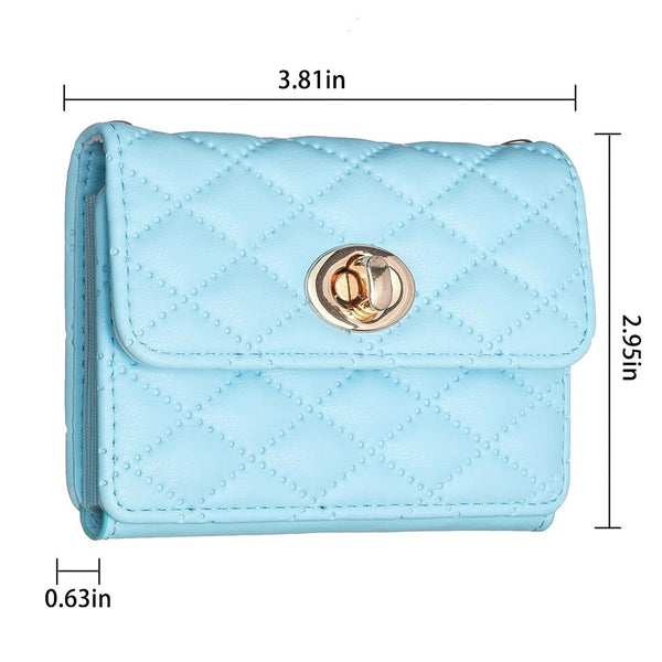 Horizontal Card Bag Mobile Phone Back Sticker With Metal Buckle Purple Cases Covers & Skins