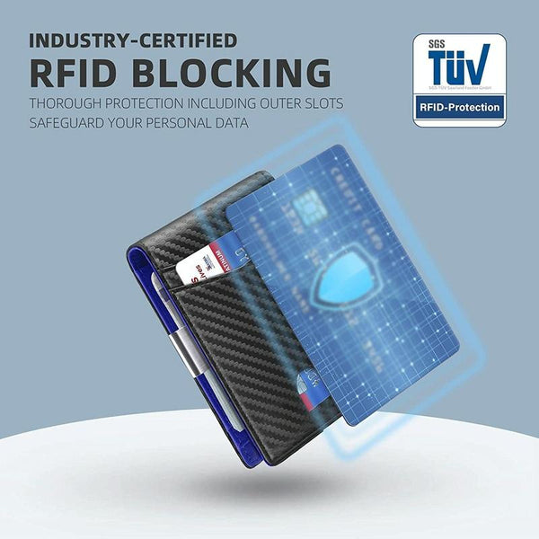 Rfid Protected Leather Credit Card Wallet Secure & Stylish Black Wallets