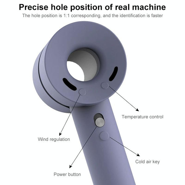 Shockproof Silicone Case For Dyson Hairdryer Sky Blue Hair Dryers