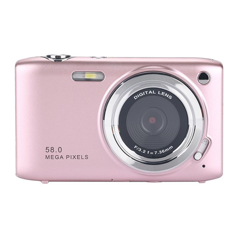 16X Zoom Hd Digital Camera With 2.88 Ips Screen_Pink Digital Cameras
