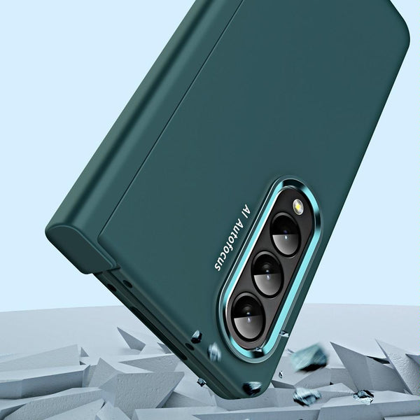 For Samsung Galaxy Z Fold4 5G Skin Feel Contact Lens Case Blue Green Cases Covers & Skins