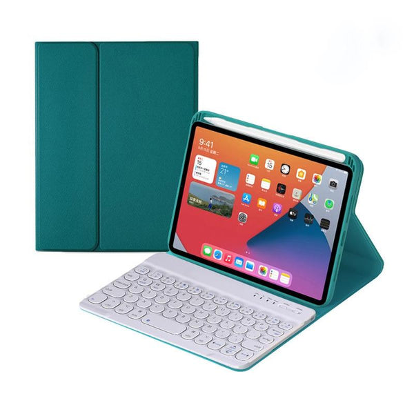 Detachable Bluetooth Keyboard Leather Case For Ipad Mini 6 With Holder Mint Green Keyboards
