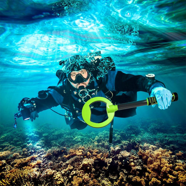 Waterproof Handheld Metal Detector For Underwater Treasure Hunti_Orange Metal Detectors