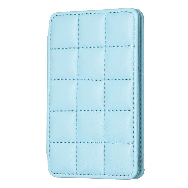 Grid Pattern Card Bag Sticker For Mobile Phones Blue Cases Covers & Skins