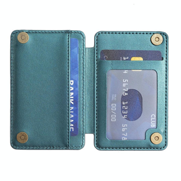 Grid Pattern Card Bag Sticker For Mobile Phones Blue Cases Covers & Skins