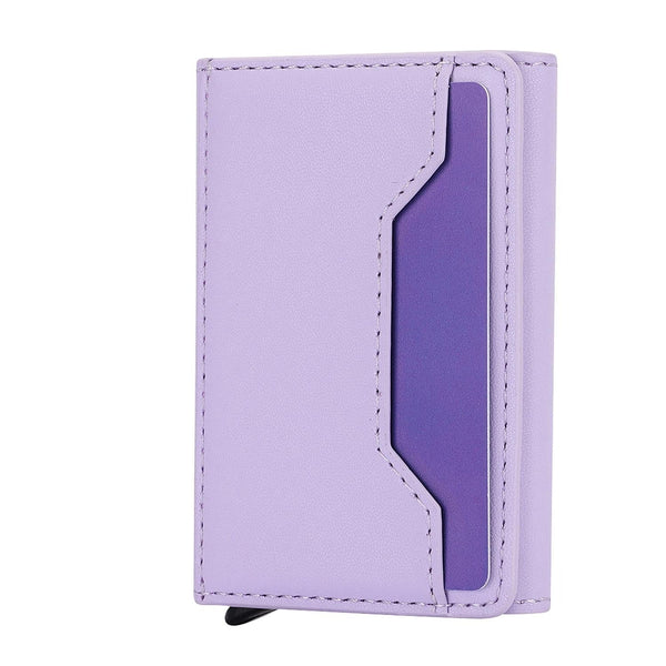 10X6x3cm Secure Brush Card Bag Compact And Protective Purple Wallets