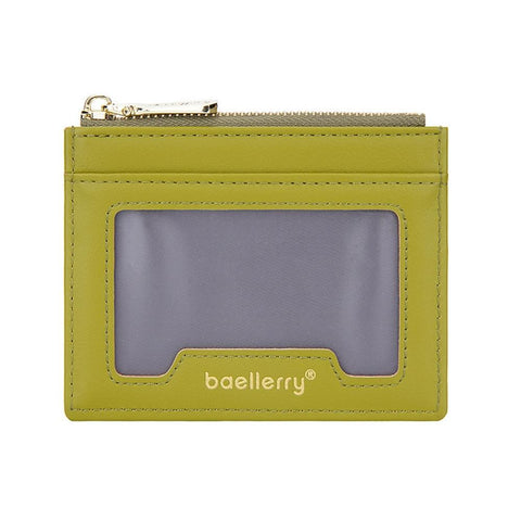 Light & Thin Card Bag Multifunctional Coin Purse Yellow Green Wallets