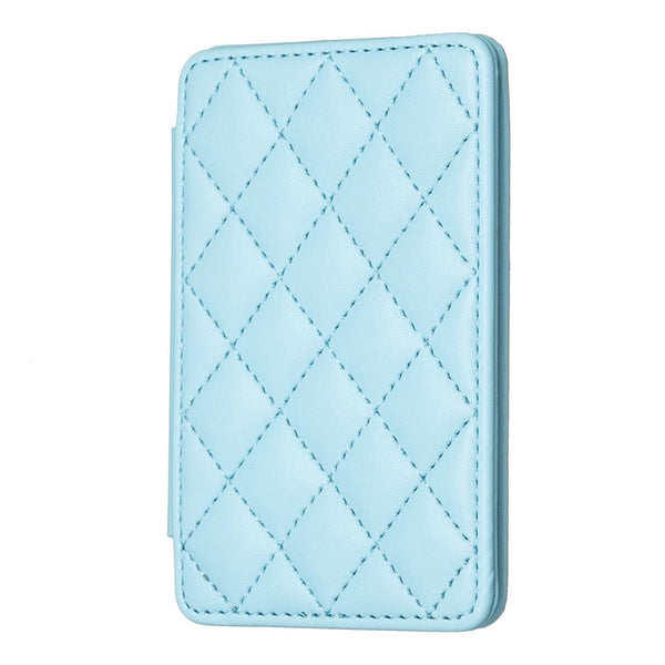 Rhombus Pattern Card Bag Back Sticker For Mobile Phones Blue Cases Covers & Skins