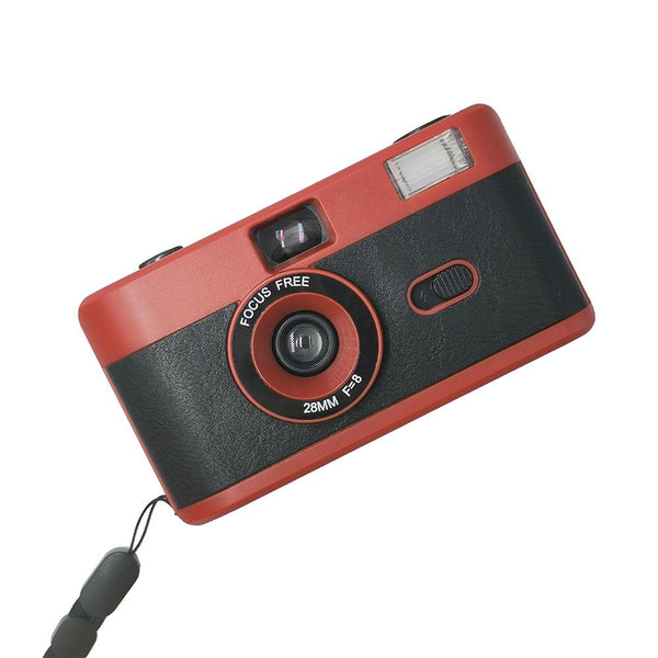 Retro Manual Reusable Film Camera For Kids No Film_Black Rosewood Digital Cameras