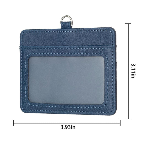 Horizontal Id Card Bag & Lanyard Purple Id & Document Holders