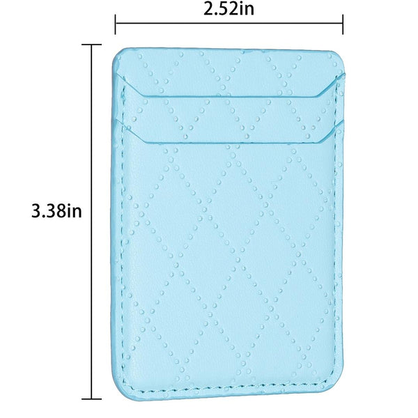 Diamond Lattice Card Bag Sticker For Mobile Phones Blue Cases Covers & Skins