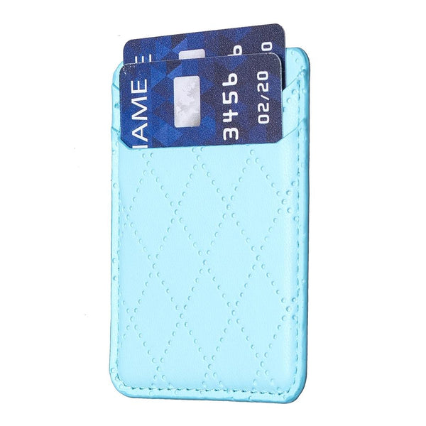 Diamond Lattice Card Bag Sticker For Mobile Phones Blue Cases Covers & Skins