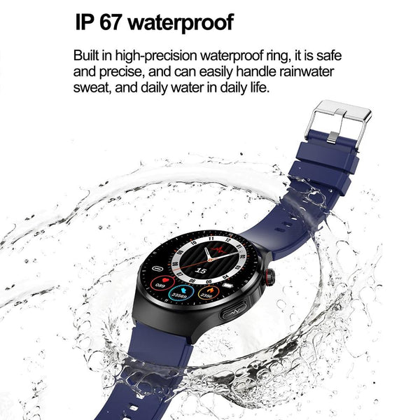 1.39 Inch Ip67 Waterproof Sports Health Monitoring Smart Bluetooth Calling Watch Steel Black Smart Watches
