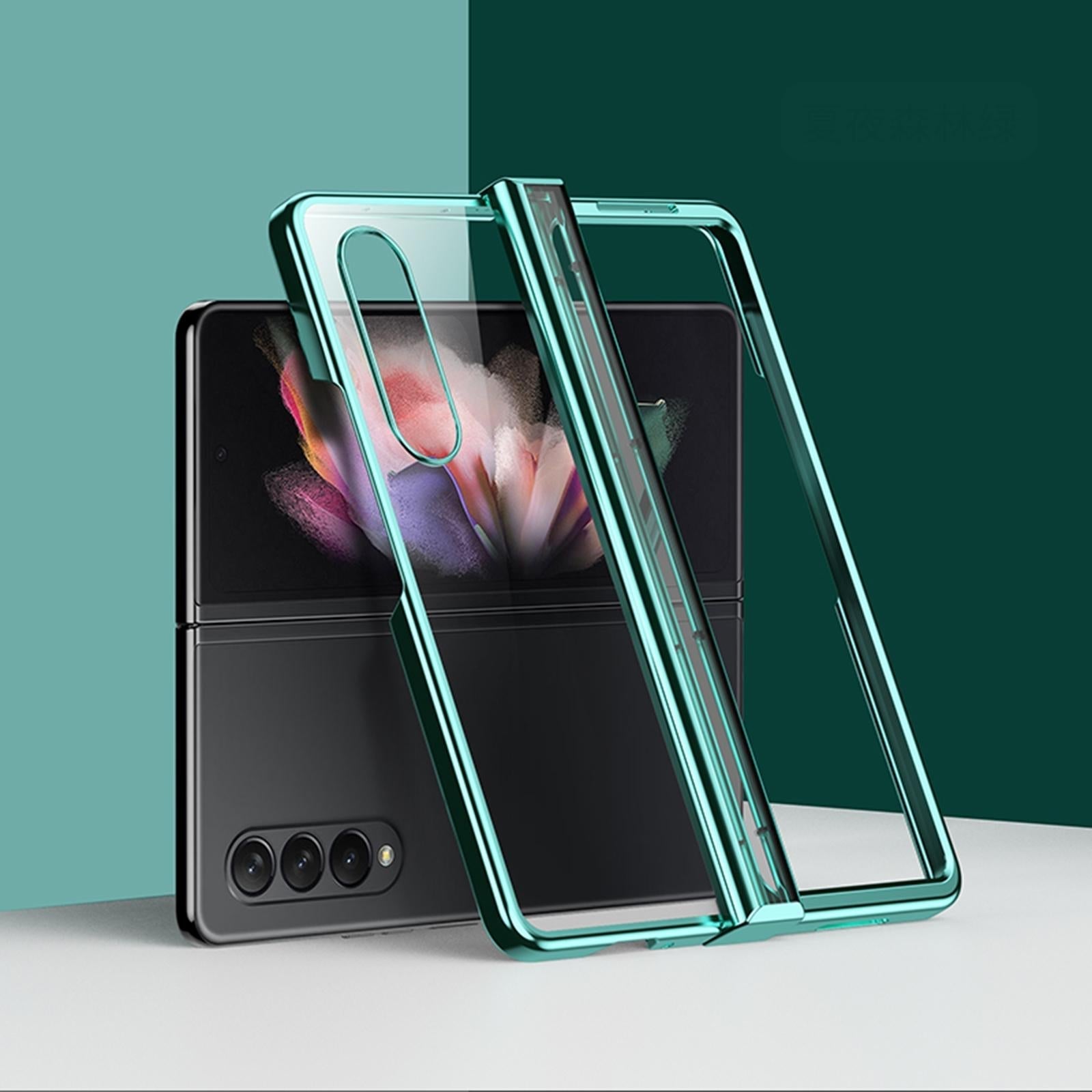 For Samsung Galaxy Z Fold4 5G Shockproof Pc Case Full Coverage Green Cases Covers & Skins