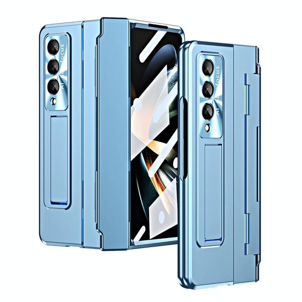 For Samsung Galaxy Z Fold4 5G Folding Case With Integrated Hinge Blue Cases Covers & Skins