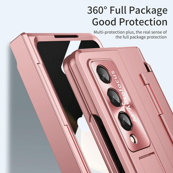 For Samsung Galaxy Z Fold4 5G Folding Case With Integrated Hinge Blue Cases Covers & Skins