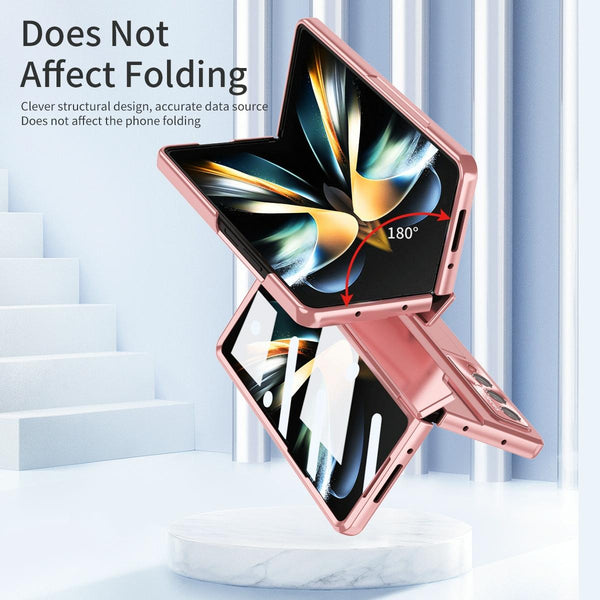 For Samsung Galaxy Z Fold4 5G Folding Case With Integrated Hinge Blue Cases Covers & Skins