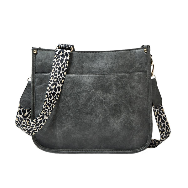 Leopard Print Waterproof Crossbody Tote Bag Grey Women's Bags & Handbags