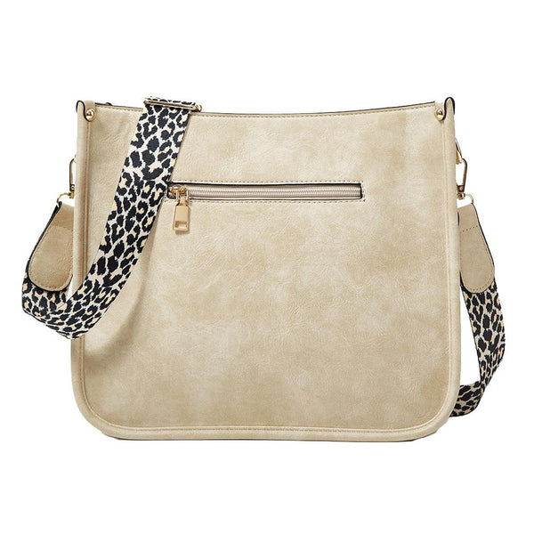 Leopard Print Waterproof Crossbody Tote Bag Grey Women's Bags & Handbags