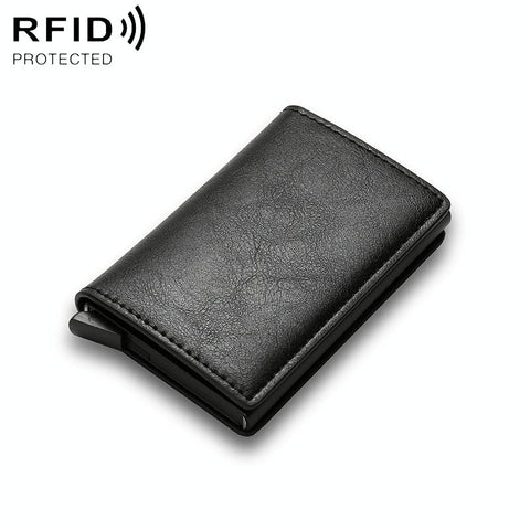 Carbon Fiber Rfid Wallet For Men Black Wallets