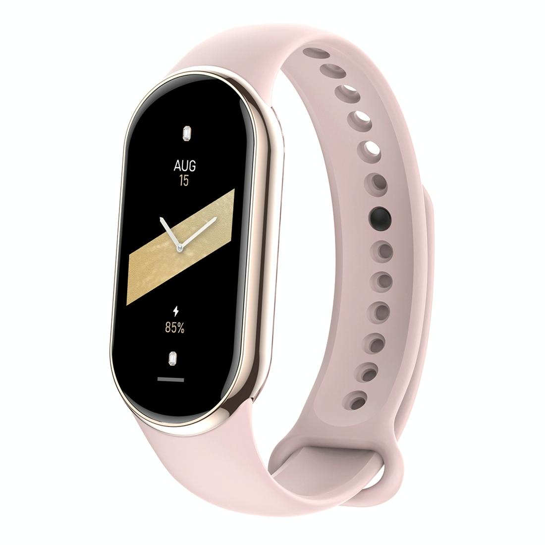 Waterproof Smart Watch With Heart Bp Oxygen And Sugar Monitoring Ip68 Pink Smart Watches