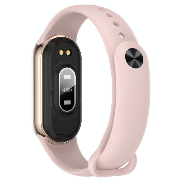 Waterproof Smart Watch With Heart Bp Oxygen And Sugar Monitoring Ip68 Pink Smart Watches