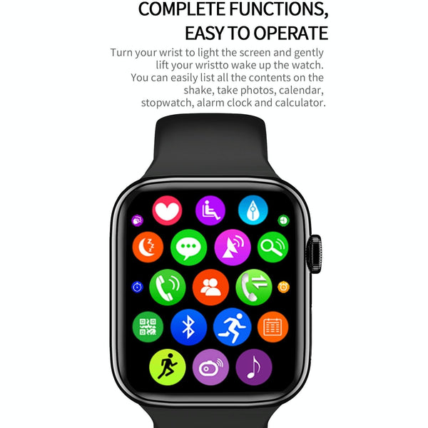 1.75 Inch Full Screen Ip67 Waterproof Smartwatch With Sleep Heart Rate & Bt Call Blue Smart Watches