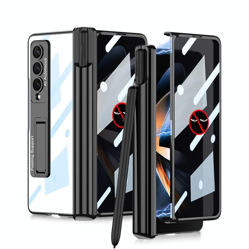 For Samsung Galaxy Z Fold4 5G Magnetic Privacy Case Foldable Black Cases Covers & Skins