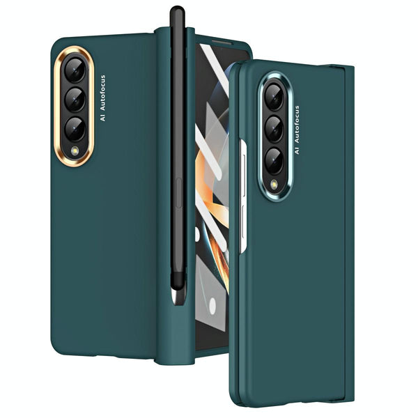 For Samsung Galaxy Z Fold4 5G Hinge Flip Case Two Tone Contact Lens Aoyama Dai Cases Covers & Skins