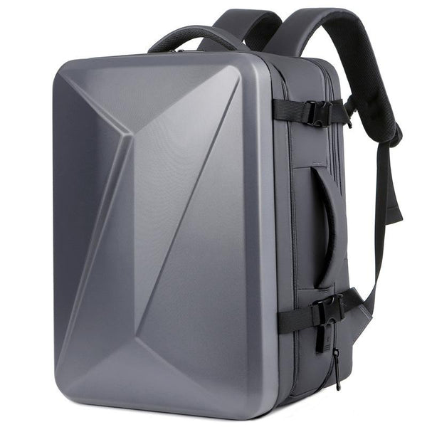 Waterproof Expandable Hard Shell Backpack With Usb Charging Large Capacity Black 162 Deep Gray Backpacks