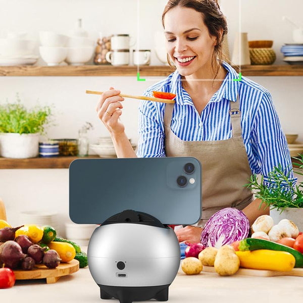 Smart Follow Shot Gimbal For Live Streaming Rechargeable_Black Stabilizers