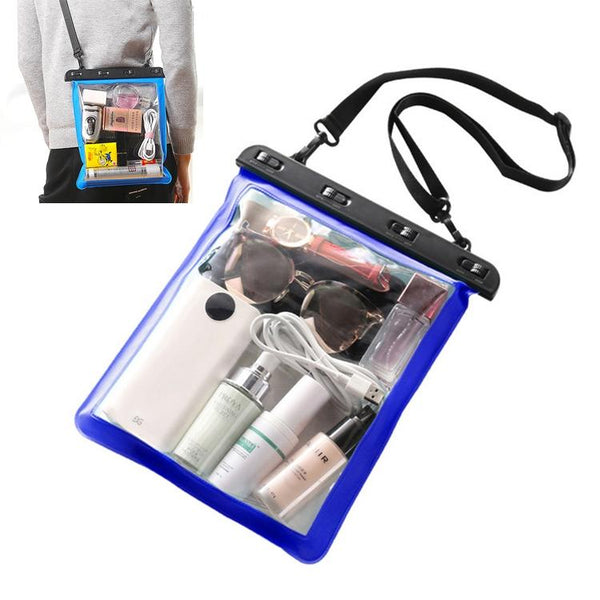 Waterproof Single Shoulder Bag For Mobile Phone Small Objects Multipurpose Design Blue Other Mobile Accessories