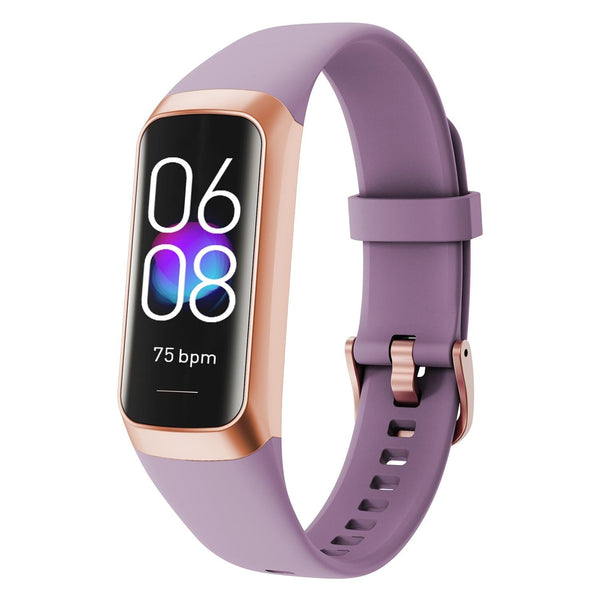Ip67 Waterproof Smart Fitness Band Compact And Durable Purple Activity Trackers