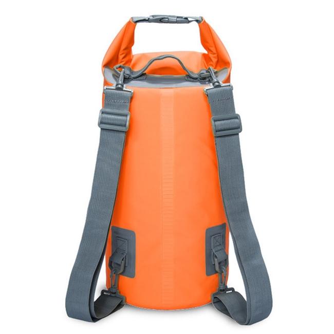 Waterproof Dual Shoulder Dry Bag 50L Capacity Orange Dry Bags