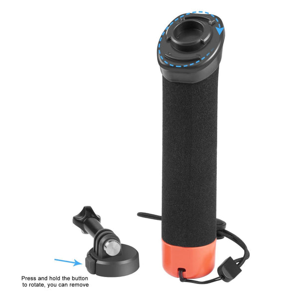 Buoyant Foam Hand Grip With Quick Release For Gopro Hero 12 Action Cameras Straps & Hand Grips