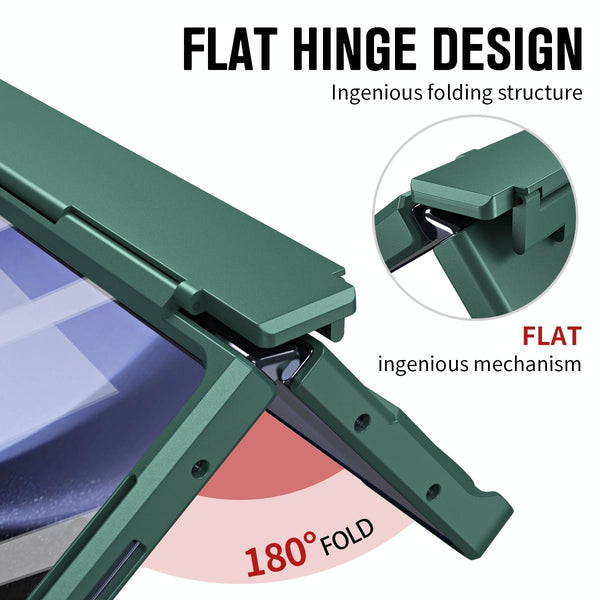 For Samsung Galaxy Z Fold4 5G Shockproof Diamond Case With Hinge And Pen Green Cases Covers & Skins