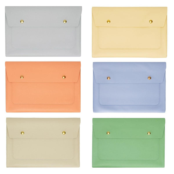 Parallel Deals Waterproof Leather Laptop Liner Bag 15 Inches 3 Design Apricot Laptop Cases & Bags