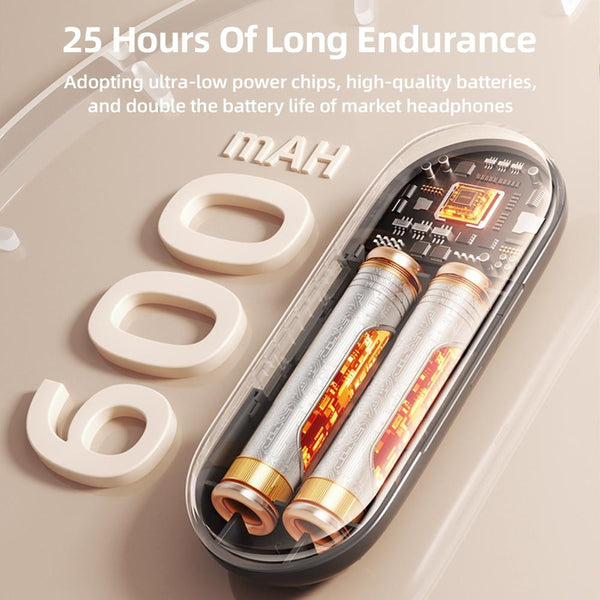 Waterproof True Wireless Noise Cancelling Bluetooth Orange Earbuds