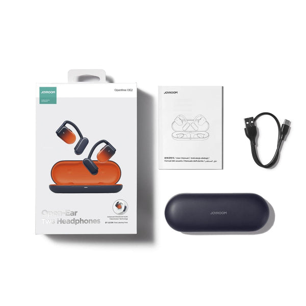 Waterproof True Wireless Noise Cancelling Bluetooth Orange Earbuds
