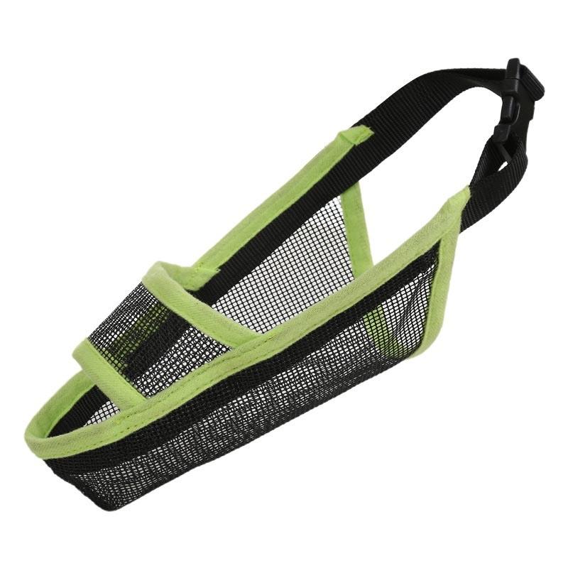 Dog Mouth Cover Anti Bite Mesh Medium And Large Dogs Drop Mask Xl Green Muzzles