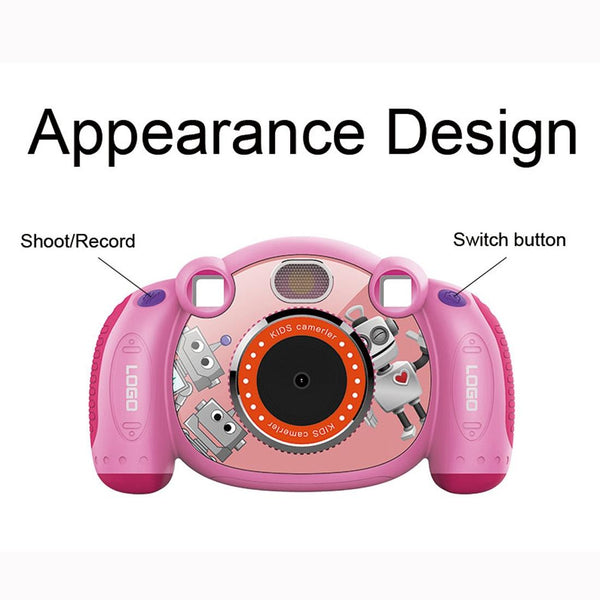 2.0 Inch Hd Screen Digital Children Camera Pink 3Mp Digital Cameras