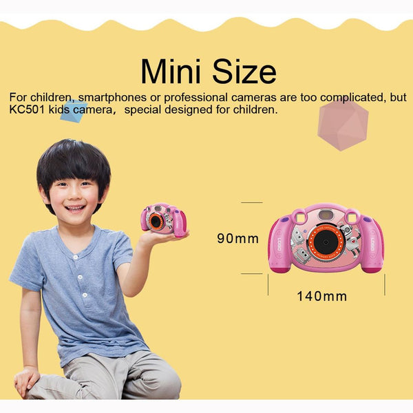 2.0 Inch Hd Screen Digital Children Camera Pink 3Mp Digital Cameras