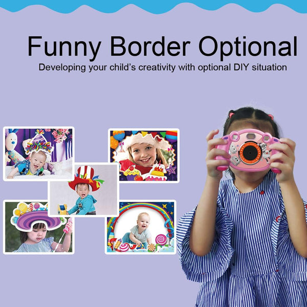 2.0 Inch Hd Screen Digital Children Camera Pink 3Mp Digital Cameras